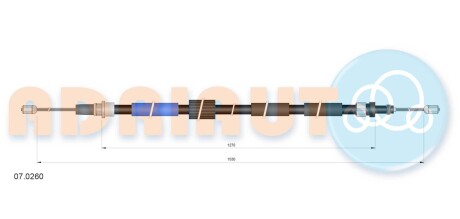 Трос ручного тормоза ADRIAUTO 070260