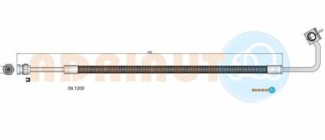 Шланг тормозной передний правый ADRIAUTO 091200