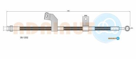 Шланг гальмівний передній лівий ADRIAUTO 091252