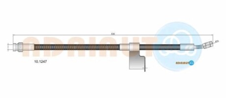 Шланг тормозной передний левый ADRIAUTO 101247