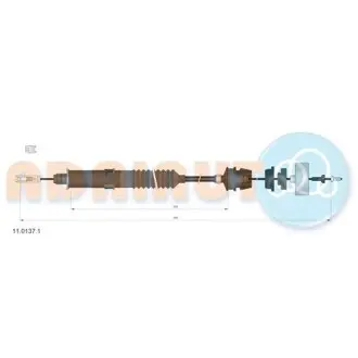 Трос зчеплення FIAT Ulysse 2.0-TDS a/a95-/Scudo 2.0 – Tds a/a95-/Evasion 2.0 BV BE3-BE3R a/a95-/Jump ADRIAUTO 11.0137.1