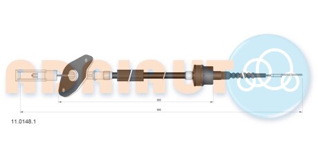 Амортизатор передний правый ADRIAUTO 1101481