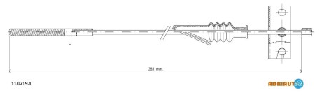 Тросик гальма стоянки ADRIAUTO 1102191
