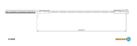 Трос ручного тормоза ADRIAUTO 110260