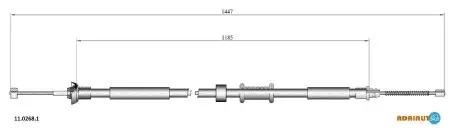Трос зупиночних гальм ADRIAUTO 1102681