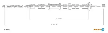 Трос зупиночних гальм ADRIAUTO 1102691