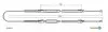Трос тормозной FIAT Ducato restyling disc brakeR01-/Boxer all disc brakeR02-/Jumper all di ADRIAUTO 1102761 (фото 1)