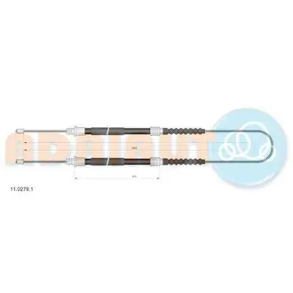 Трос гальмівний FIAT Ducato restyling drum brakeR01-/Boxer all drum brakeR02-/Jumper all dr ADRIAUTO 1102791
