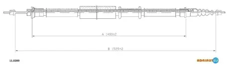Трос ручного гальма ADRIAUTO 110289