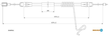 Трос остановочных тормозов ADRIAUTO 1302761