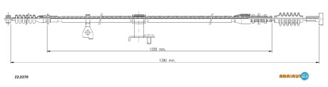 Трос ручного гальма ADRIAUTO 220270