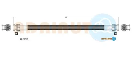 Фото mazda шланг гальмівний задн. 323 -87 ADRIAUTO 22.1213 MAZDA шланг гальмівний задн. 323 -87 ADRIAUTO 22.1213