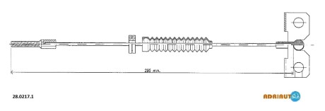 Тросик стояночного тормоза ADRIAUTO 2802171 (фото 1)
