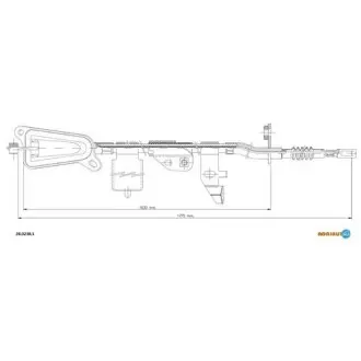 Трос ручного тормоза ADRIAUTO 28.0238.1