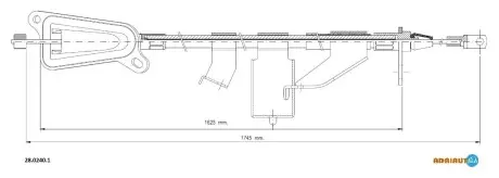 Трос тормозной NISSAN X-Trail (T30) all LH03- ADRIAUTO 2802401