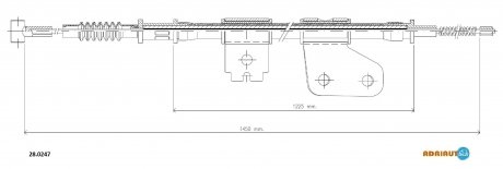 Трос ручного гальма ADRIAUTO 280247