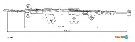 Трос ручного гальма ADRIAUTO 280266