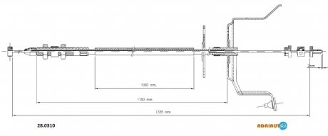 Тросик газу ADRIAUTO 280310
