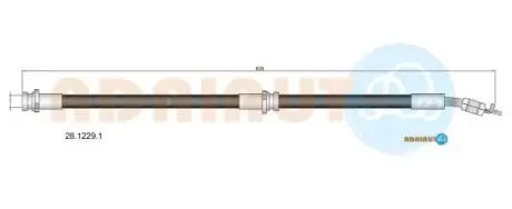 NISSAN шланг гальмівний передн. пр. Note ADRIAUTO 28.1229.1