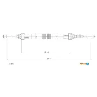 Трос ручного тормоза ADRIAUTO 41.0201.2