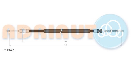 Трос остановочных тормозов ADRIAUTO 4102021