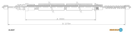 Трос ручного гальма ADRIAUTO 410227