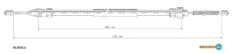 Трос остановочных тормозов ADRIAUTO 4102321