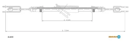 Трос ручного тормоза ADRIAUTO 410239