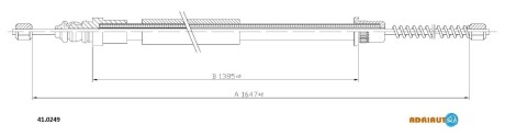 Трос ручного тормоза ADRIAUTO 410249