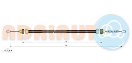 Трос ручного тормоза ADRIAUTO 41.0269.1