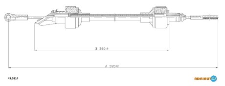 Трос зчеплення ADRIAUTO 450114