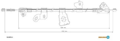 Трос стояночного тормоза ADRIAUTO 5202211