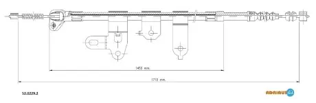 Трос остановочных тормозов ADRIAUTO 5202292