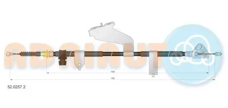 А_Трос гальмівний TOYOTA Yaris R LH disc brake "1,0-1,4 "11>> ADRIAUTO 5202572