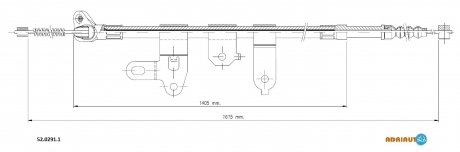 Трос ручного гальма ADRIAUTO 5202911