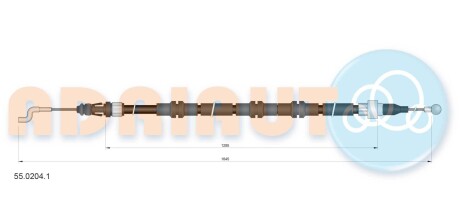 Трос стояночного тормоза ADRIAUTO 55.0204.1