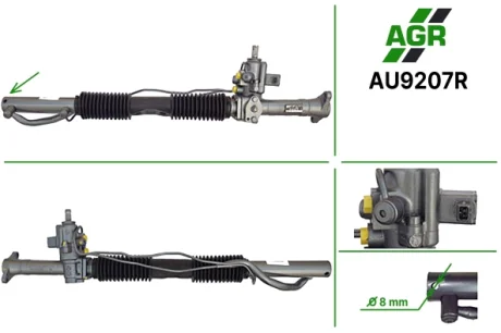 Рульова рейка з ГПК, відновлена, AUDI 100 1990-1994,AUDI A6 1994-1997 AGR AU9207R