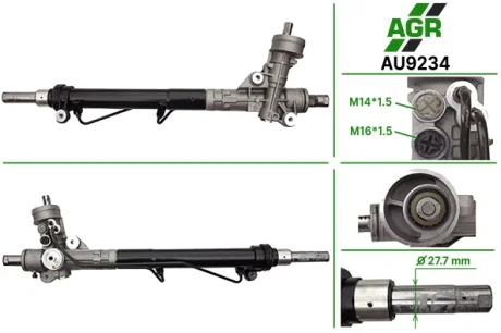 Рульова рейка з ГУР нова AUDI A4 (8E2, B6) 00-04, A4 Avant (8E5, B6) 01-04, A4 кабріо (8H7, B6, 8HE, AGR AU9234