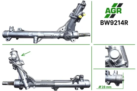 Рулевая рейка с ГУР восстановленная BMW 5 (E60) 03-10 AGR BW9214R