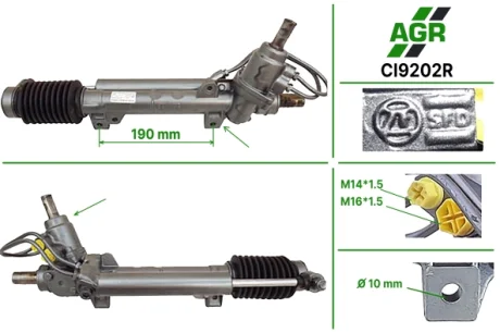 Рулевая рейка с ГУР восстановленная CITROEN Berlingo 1998-2002, PEUGEOT Partner 1998-2002, CITROEN X AGR CI9202R