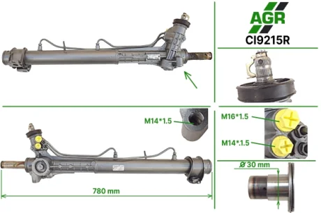 Рульова рейка з ГУР відновлена CITROEN Jumper 1994-2002,FIAT Ducato 1994-2002,PEUGEOT Boxer 199 AGR CI9215R