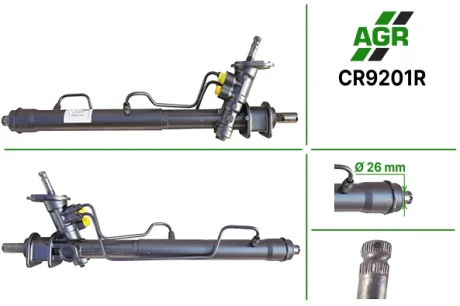 Рулевая рейка с ГУР восстановленная CHEVROLET AVEO (T250, T255) 05-,KALOS 05- AGR CR9201R