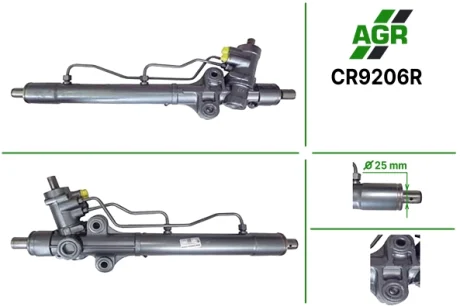 Рульова рейка з ГПК, відновлена, CHEVROLET Tacuma 00- ; CHEVROLET REZZO 05- AGR CR9206R