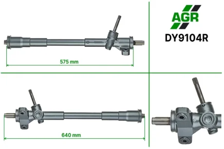 Рульова рейка без ПК, відновлена, DAIHATSU MATERIA 2006- AGR DY9104R