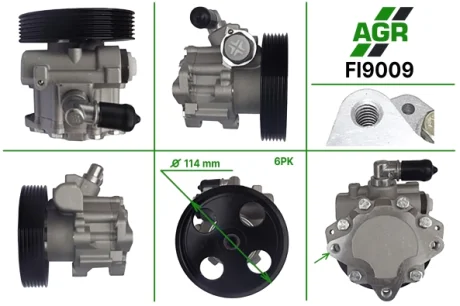 Насос ГУР новый CITROEN Jumpy 1995-2007,FIAT Scudo 1995-2004,PEUGEOT 406 1995-2004,PEUGEOT 806 1 AGR FI9009