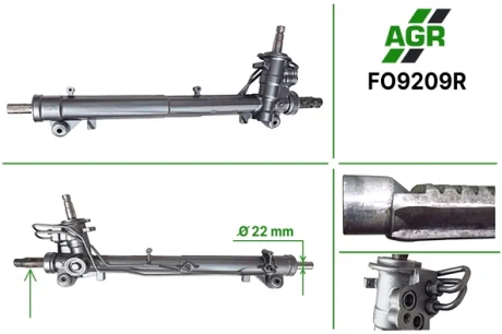 Рульова рейка з ГУР відновлена FORD FIESTA V (JH_, JD_) 01-09,FUSION (JU_) 02-09 AGR FO9209R