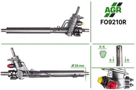 Рульова рейка з ГУР відновлена FORD GALAXY (WGR) 95-00;SEAT ALHAMBRA (7V8, 7V9) 96-00 AGR FO9210R