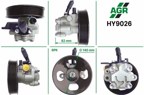Насос ГУР новый HYUNDAI Santa Fe 2006-2010 AGR HY9026