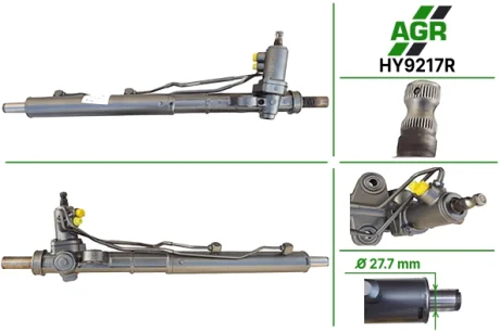 Рульова рейка з ГУР відновлена HYUNDAI SANTA FE 2006-2010 AGR HY9217R