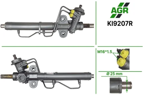 Рульова рейка з ГУР відновлена KIA CARENS II (FJ) 02-06 AGR KI9207R